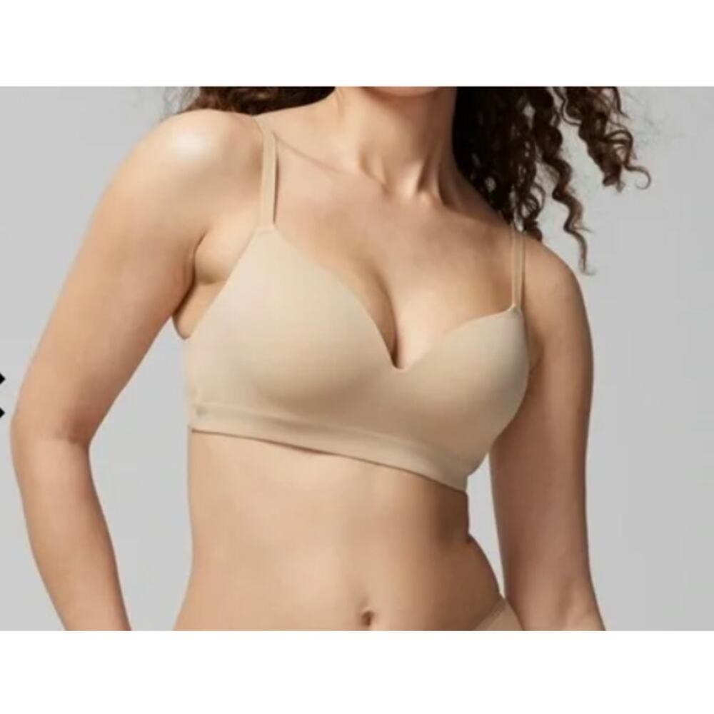 Soma Bra Womens Size 36DD Enbliss Wireless Neutral Tan‎ Beige Seamless Stretch